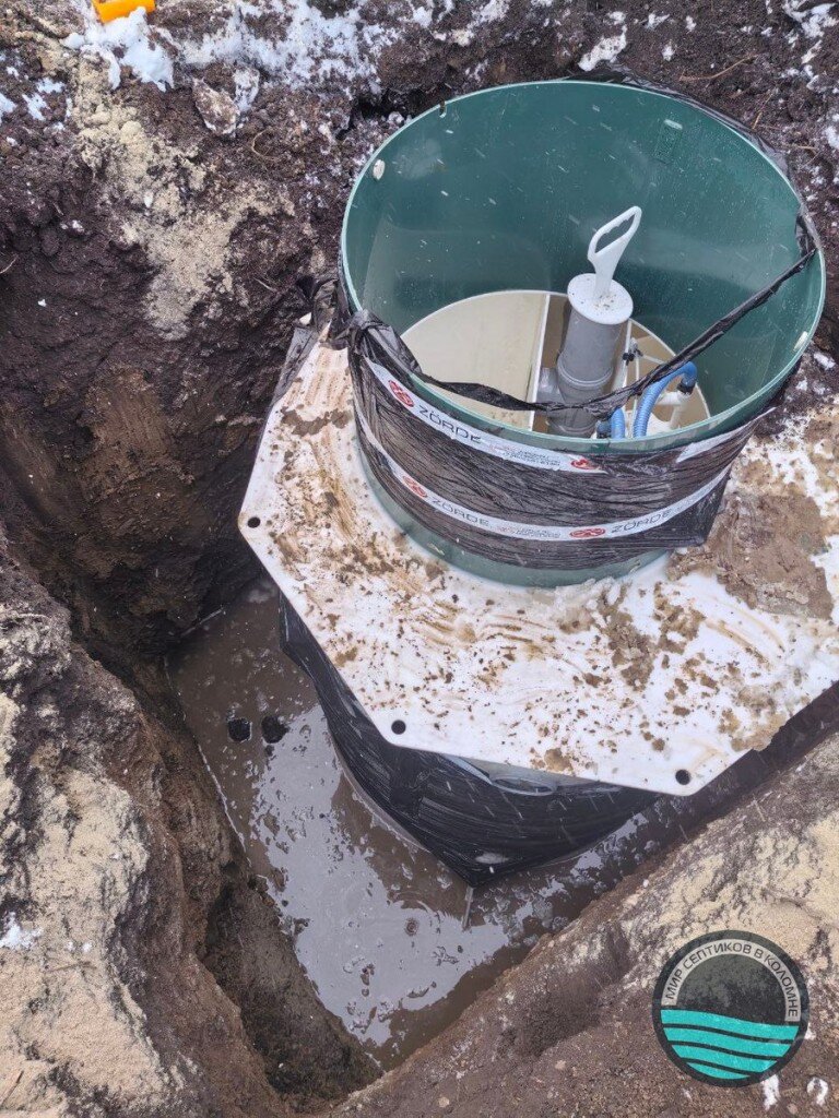 Монтаж септика в холодное время года в Московской области