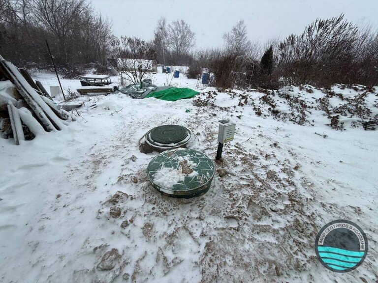 Установка септика зимой в Московской области