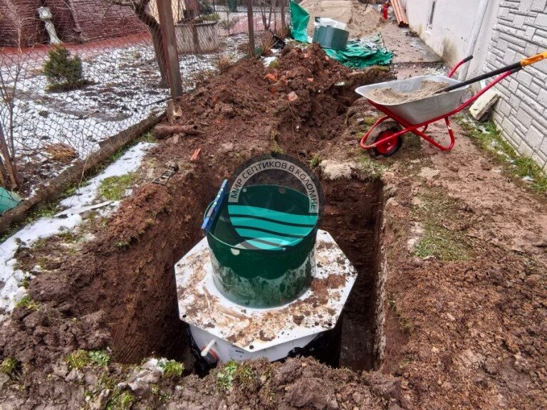 Установка септика КолоВеси 5 принудительный, Коломна, д. Шапкино