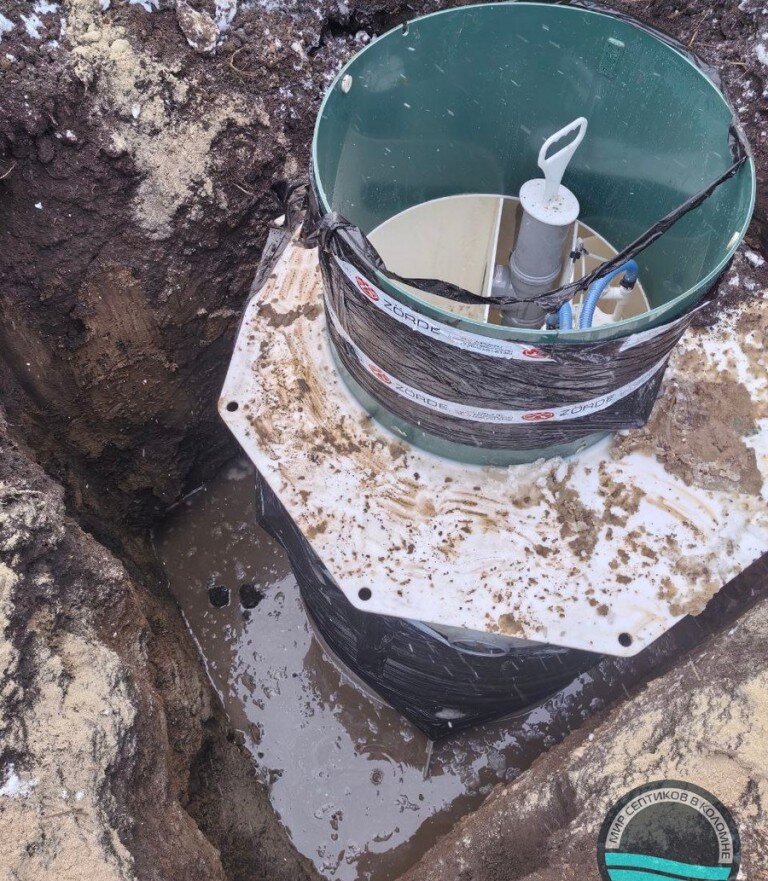 Монтаж септика в холодное время года в Московской области