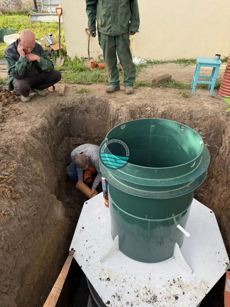 Установка СБО Коловеси Лонг 8 и дренажного колодца в Московской области