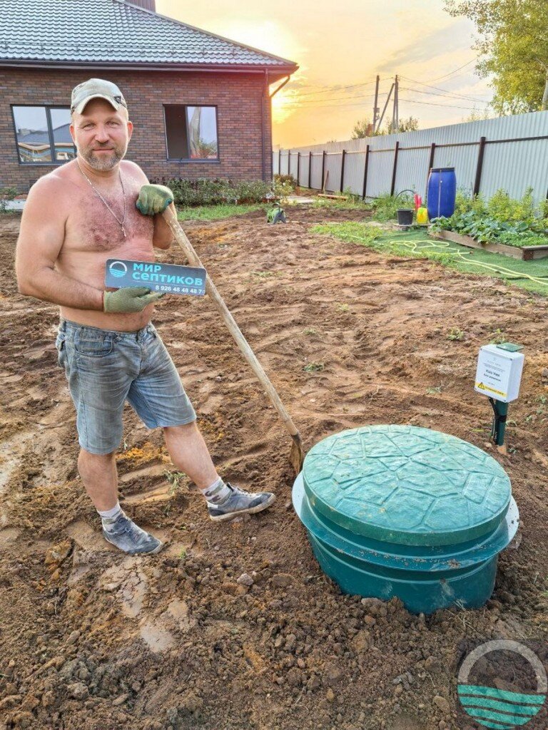 Установка септика Зорде Рейн 5 принудительный, Раменский район, д. Захариха